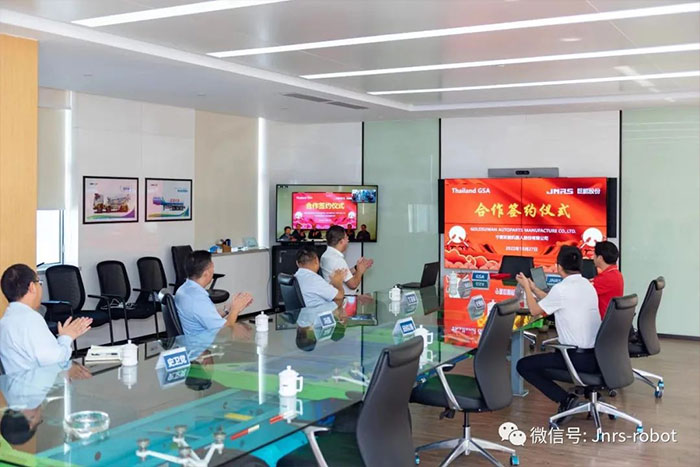 巨能機(jī)器人與泰國(guó)GSA合作簽約，攜手并進(jìn)！